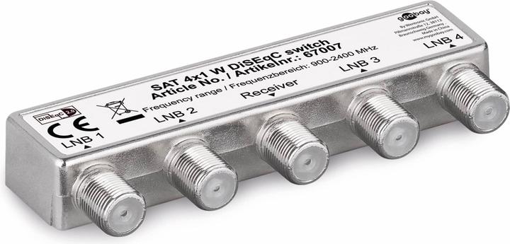 Immagine prodotto Goobay Interruttore DiSEqC 4x1 (Multiinterruttori)