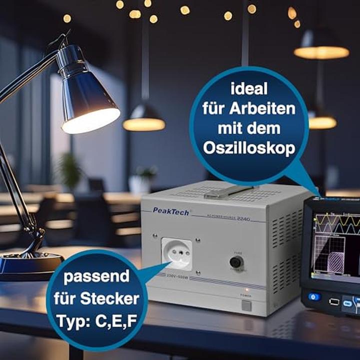 Actual product image Peaktech P 2240 Isolating transformer