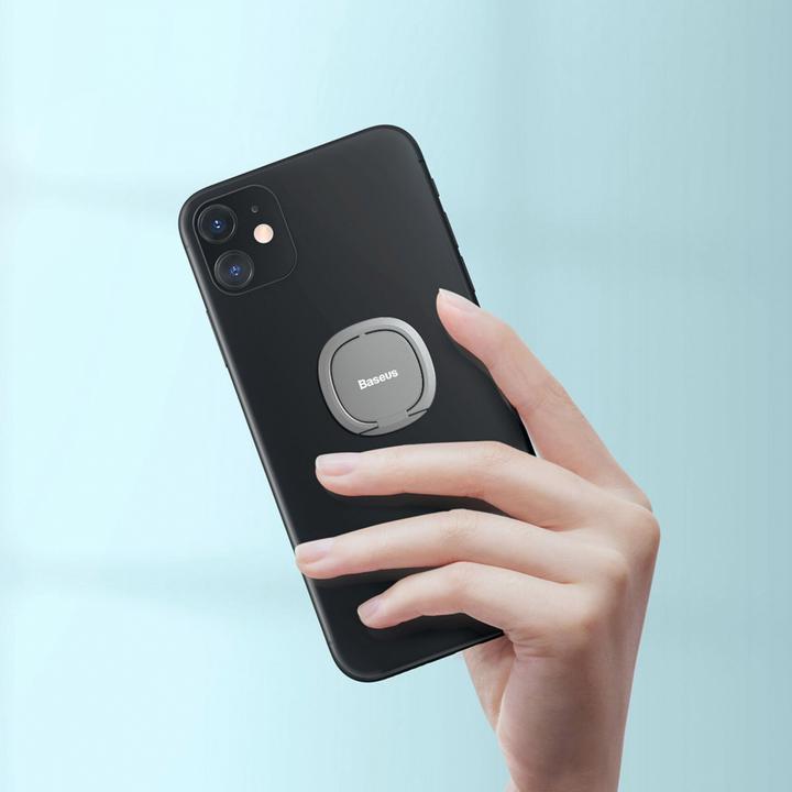 Actual product image Baseus Invisible phone ring holder Silver