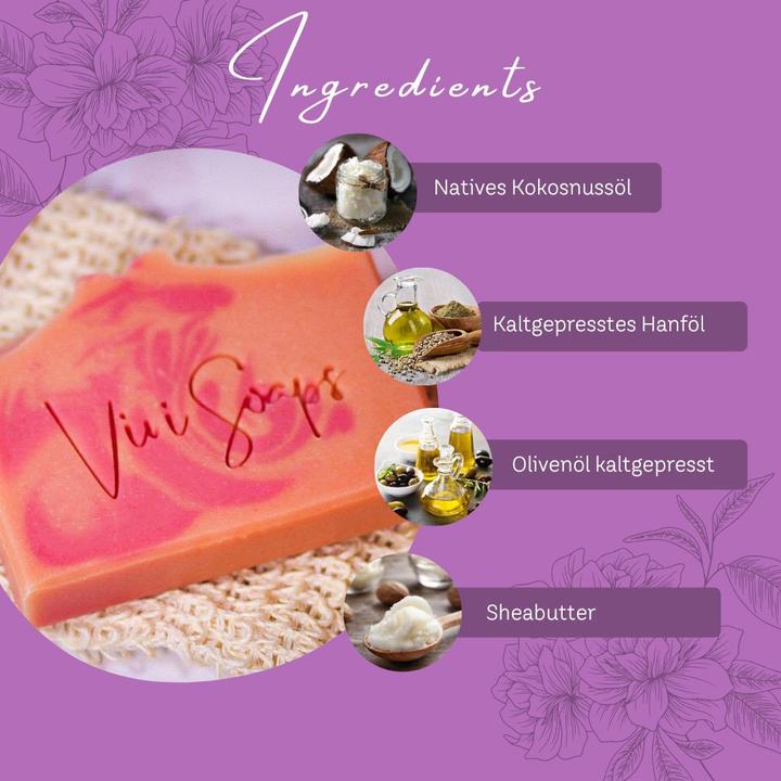 Produktbild Vivi Soaps Sanfte Hanfölseife (Hartseife, 110 g)