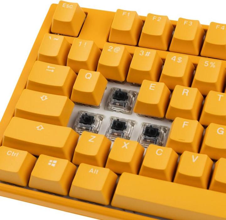 Produktbild Ducky One 3 Yellow Gaming Tastatur, RGB LED - MX-Black (US) (USA, Kabelgebunden)