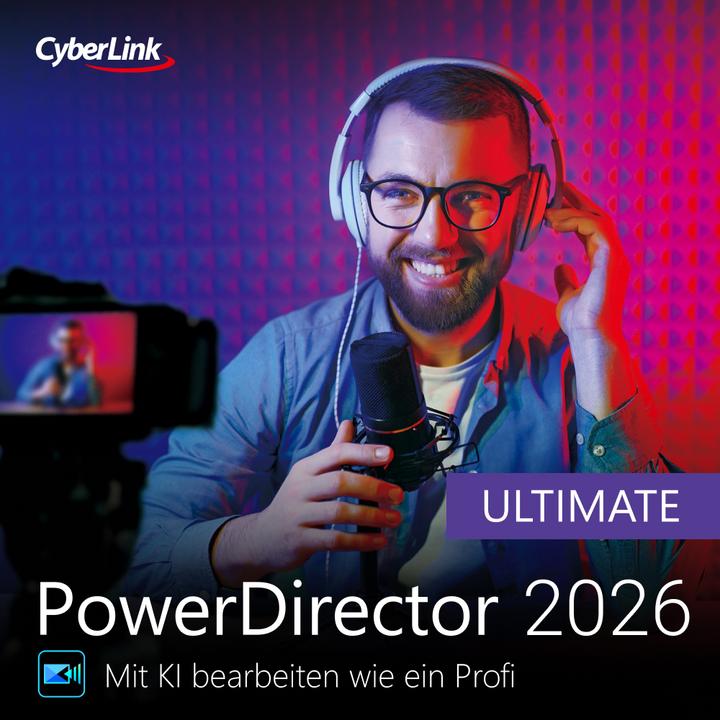 CyberLink PowerDirector 2026 Ultimate Download Code (1 User, 1 Geräte/User, unbegrenzt)