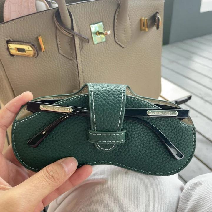 Produktbild Only-Bags.Store PU Leder tragbare Brillen Tasche Sonnenbrille Lagerung Taschen Auto Brille Schutzhülle