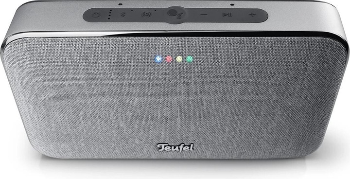 Actual product image Teufel MOTIV GO VOICE Wi-Fi Bluetooth Speaker wireless silver white