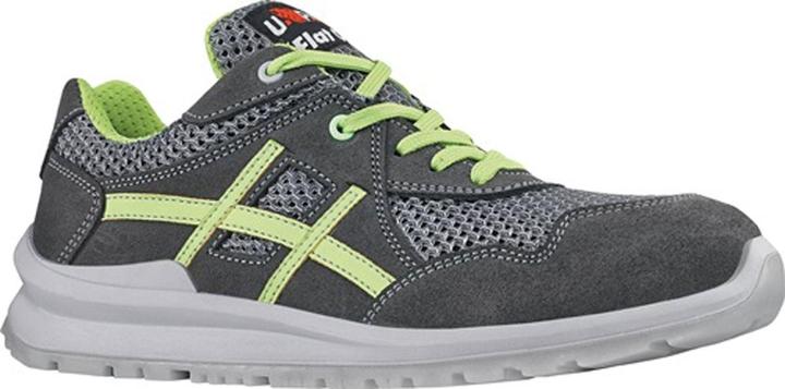 Immagine prodotto U-Power Scarpa di sicurezza Nico taglia 38 grigio/verde S1P SRC EN ISO 20345 materiale scamosciato/mesh (S1P, 38)