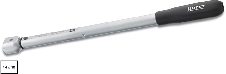 Image du produit HAZET Clé dynamométrique 6392-320 ∙ Nm min.-max.: 60 - 320 Nm ∙ Tolérance : 2% ∙ Carré femelle 14 x… (1/4", 60 Nm, 320 Nm)