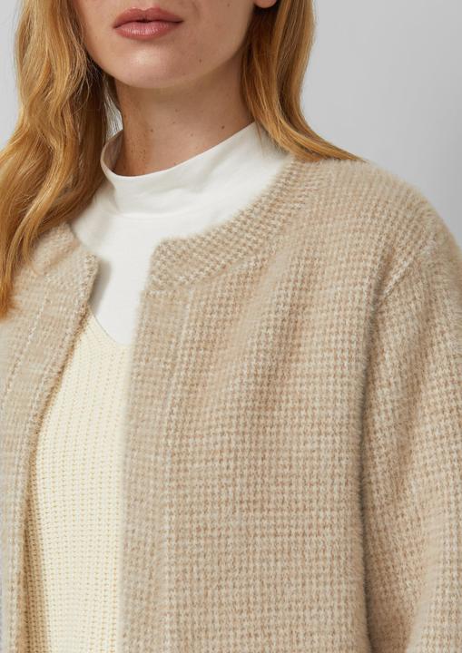 Produktbild s.Oliver Sweatshirt Jacke Cropped Sweatshirt-Jacke mit Strukturmuster (48)