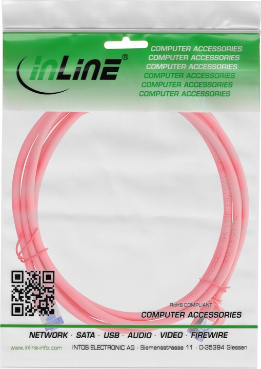 Produktbild InLine Patchkabel Slim (S/FTP, CAT6a, 1 m)