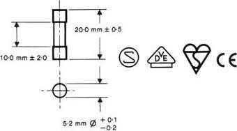 Productafbeelding Velleman K/FF Fijndraads zekeringsset 5x20mm (5 A)