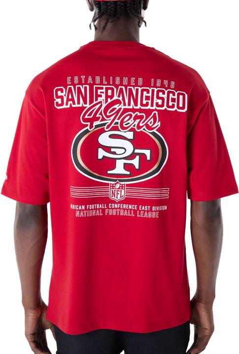 Actual product image New Era NFL Shirt - BACKPRINT San Francisco 49ers rot - S (S)