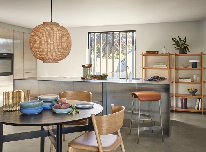 Produktbild Hübsch - Chand Pendant Round Natural (E27)