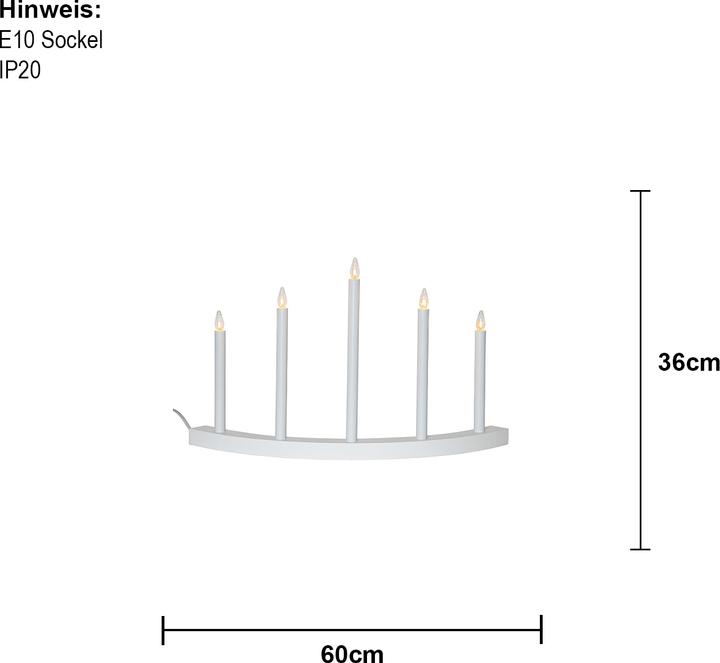Produktbild Star Trading Kerzenstnder Accent (16 x 60 cm)