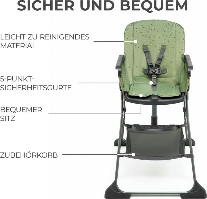 Immagine prodotto KinderKraft Seggiolone Foldee verde (Seggiolone booster)