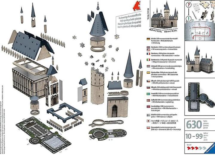 Immagine prodotto Ravensburger Harry Potter - Castello di Hogwarts (540 pezzi)