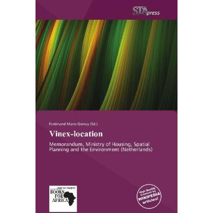 Vinex-location, Fachbücher von Ferdinand M. Quincy