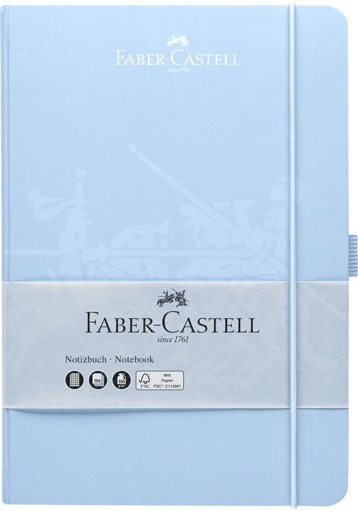 Actual product image Faber-Castell Carnet A5 sky blue (A5, Checked, Hardcover)