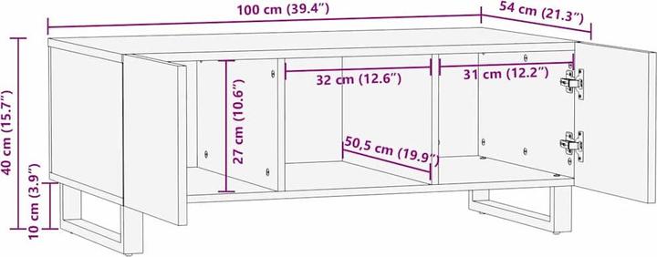Actual product image VidaXL Couchtisch (100 x 54 x 40 cm)