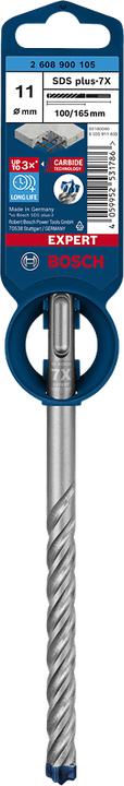 Produktbild Bosch Professional Zubehör EXPERT SDS plus-7X Hammerbohrer, 11 x 100 x 165 mm (11 Millimeter)