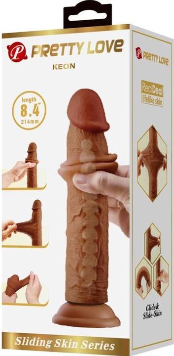 Actual product image Pretty Love Keon Realistic Dildo 21 cm Brown