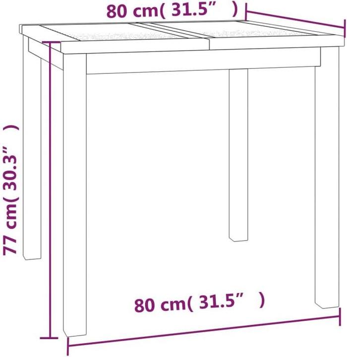 Produktbild vidaXL Garten-Essgruppe