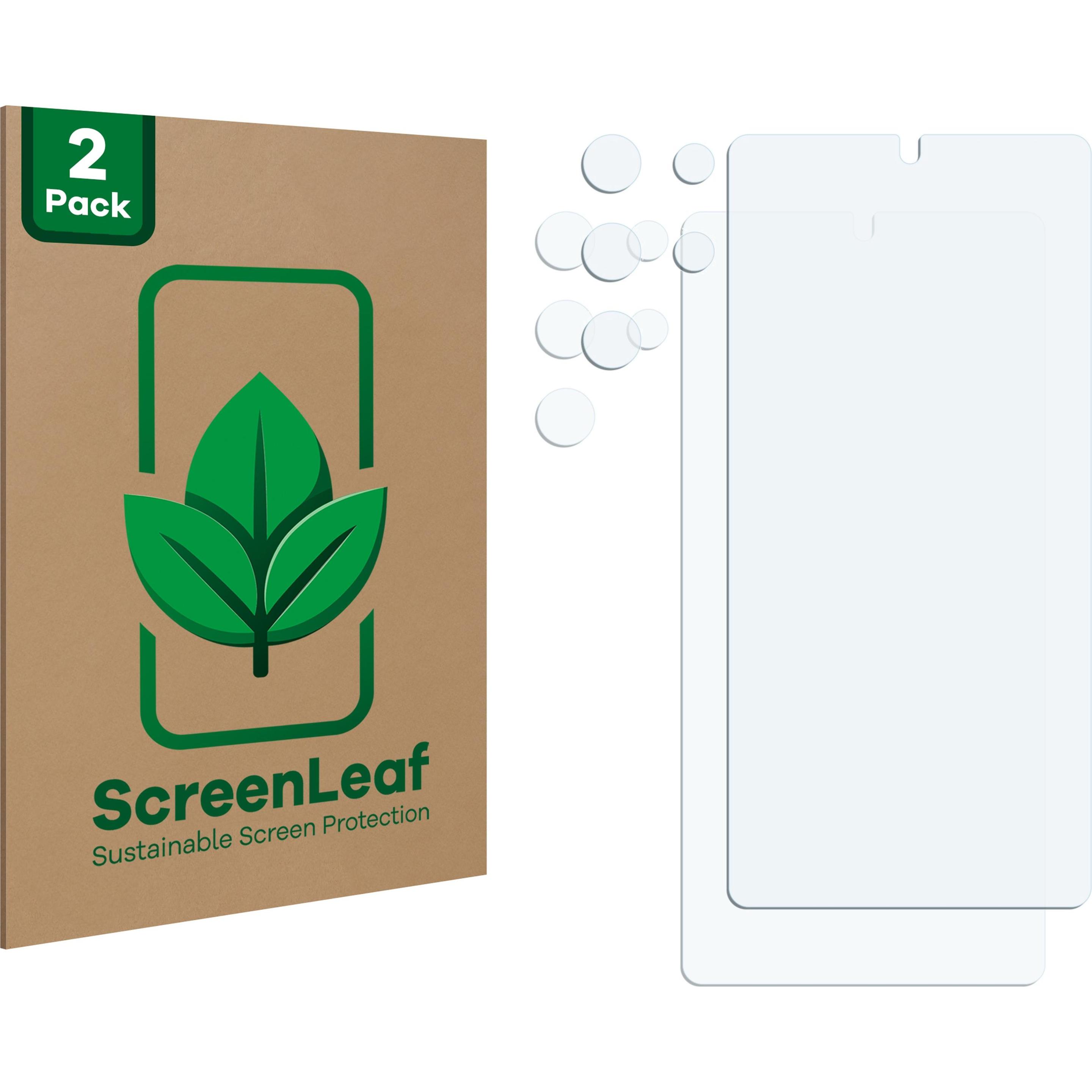 Thumbnail - ScreenLeaf Schutzfolie nachhaltiger Displayschutz Display Schutz Folie Klar Transparent (2 Stück, Samsung Galaxy S25 Ult...