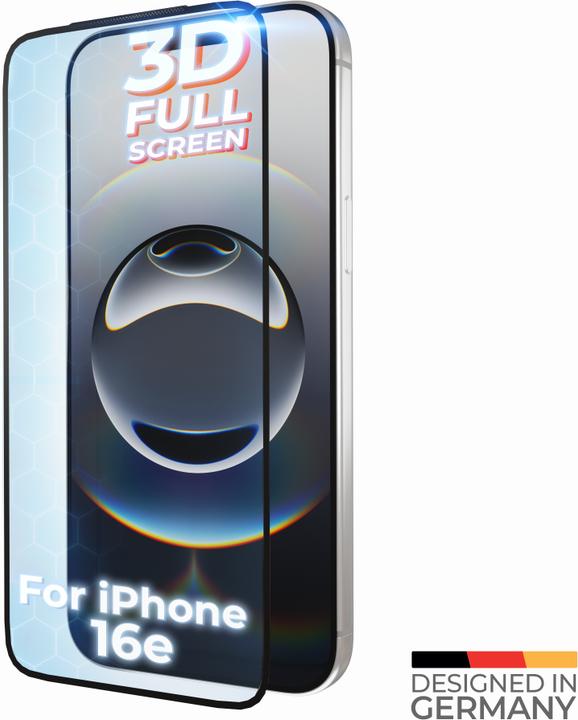 Image du produit prio Protection d'écran en verre blindé 3D (1 pcs, Apple iPhone 16e)