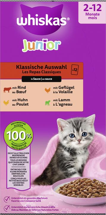 Produktbild Whiskas Multipack (Junior, 12 Stk., 85 g)
