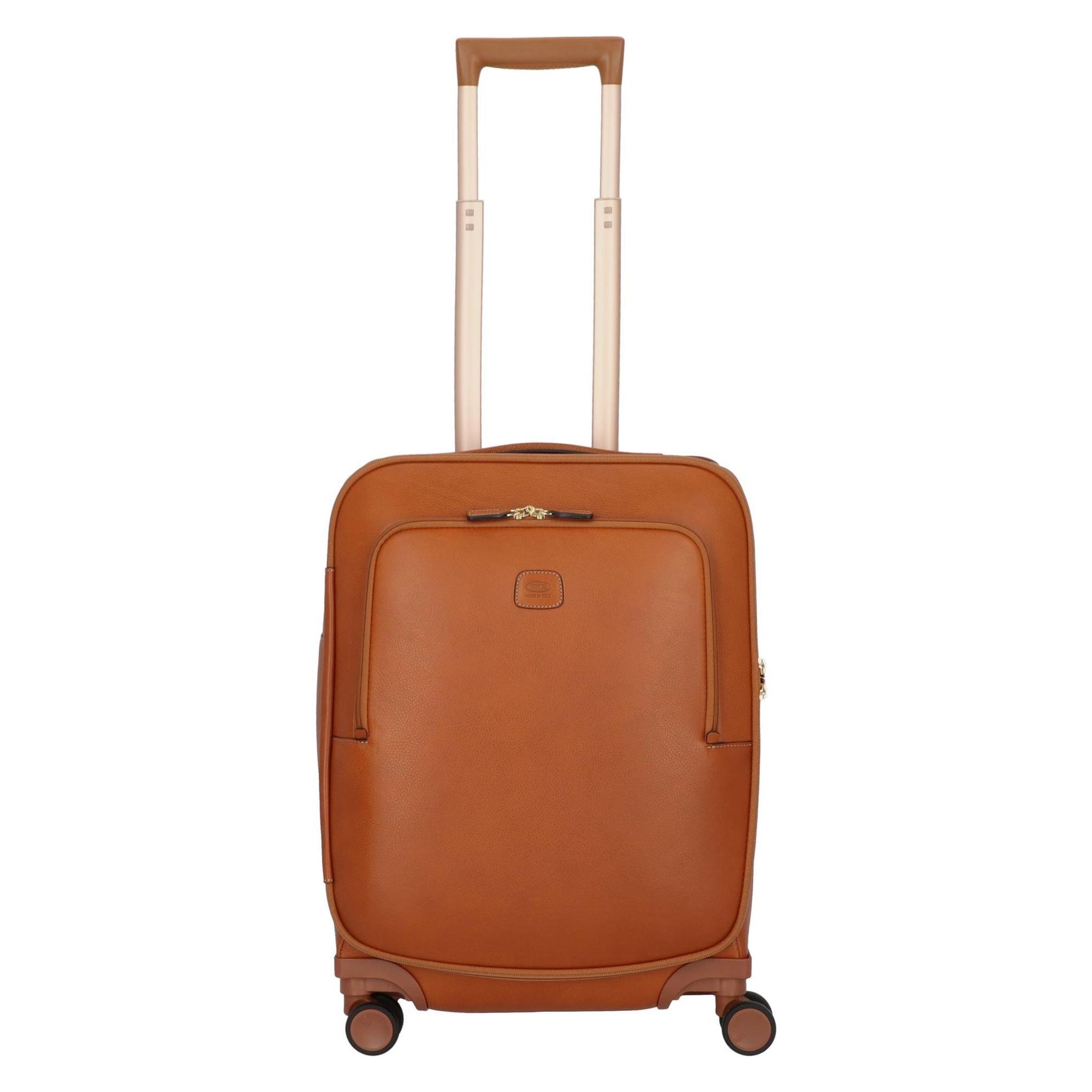 Brics, Koffer, Life Pelle 4 Rollen Kabinentrolley 55 Cm, Braun, (45 l)