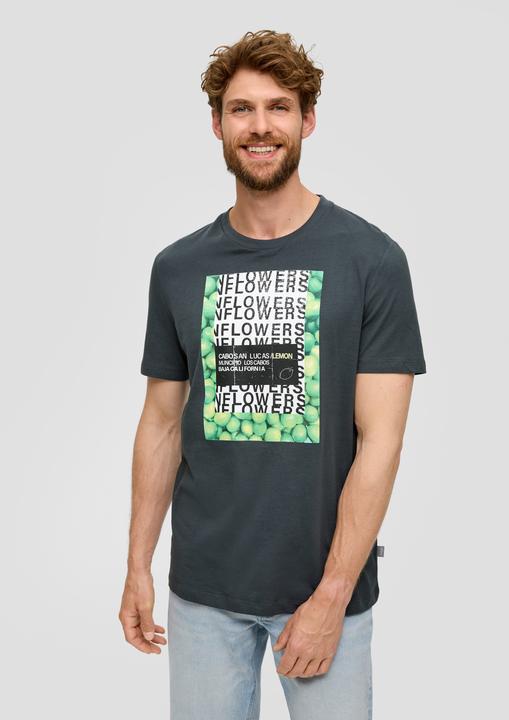 Image du produit S.Oliver T-Shirt Baumwoll-T-Shirt mit Crew Neck und Frontprint (XL)