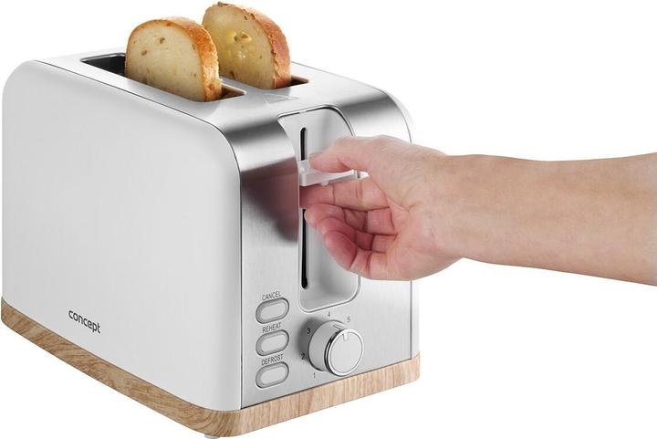 Actual product image Concept Toaster Elwood white TE2015