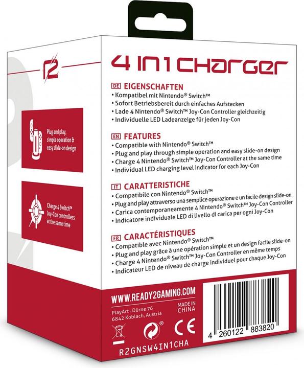 Produktbild ready2gaming 4 in 1 Charger (Switch)