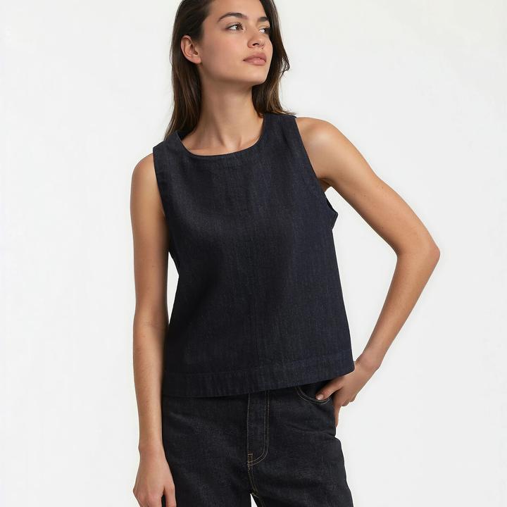 Immagine prodotto La Redoute Collections Ärmelloses Top aus Denim (M)
