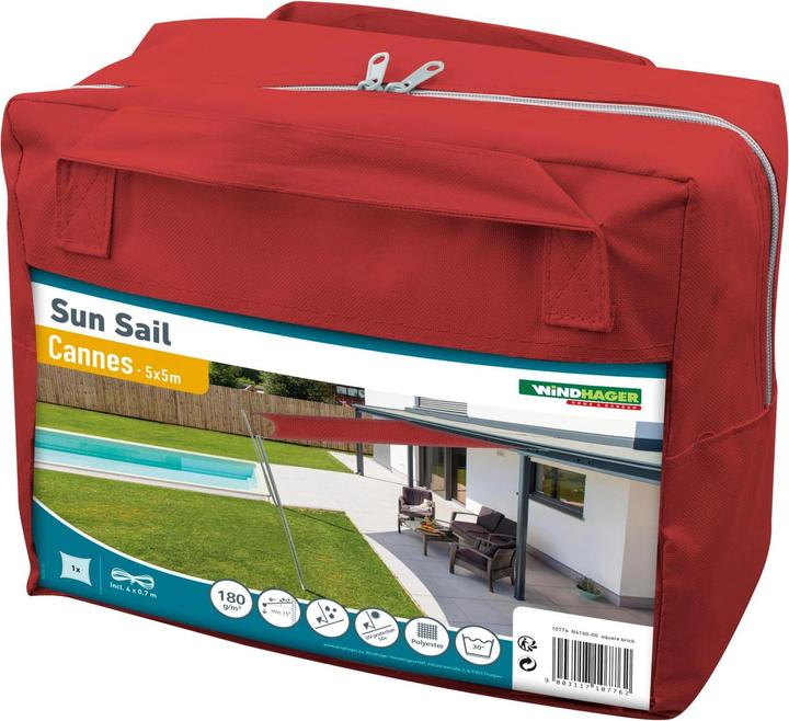 Produktbild Windhager Sun Sail CANNES Quadrat (500 x 500 cm)