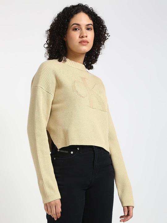 Produktbild Calvin Klein Jeans Logo-Intarsia-Regular-Pullover (XL)