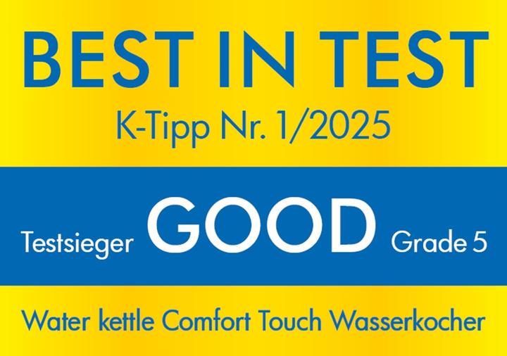 Actual product image Trisa Wasserkocher Comfort Touch 1.5L Edelstahl (1.50 l)