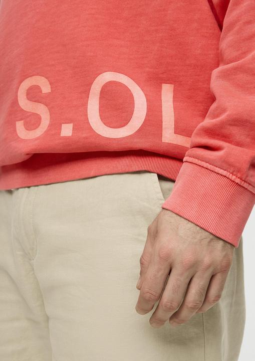 Produktbild s.Oliver Sweatshirt Baumwoll-Sweatshirt mit Logo-Print (5XL)