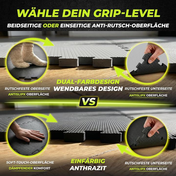 Produktbild BeMaxx Antislipx Schutzmatten Puzzlematte-Set (1 cm)