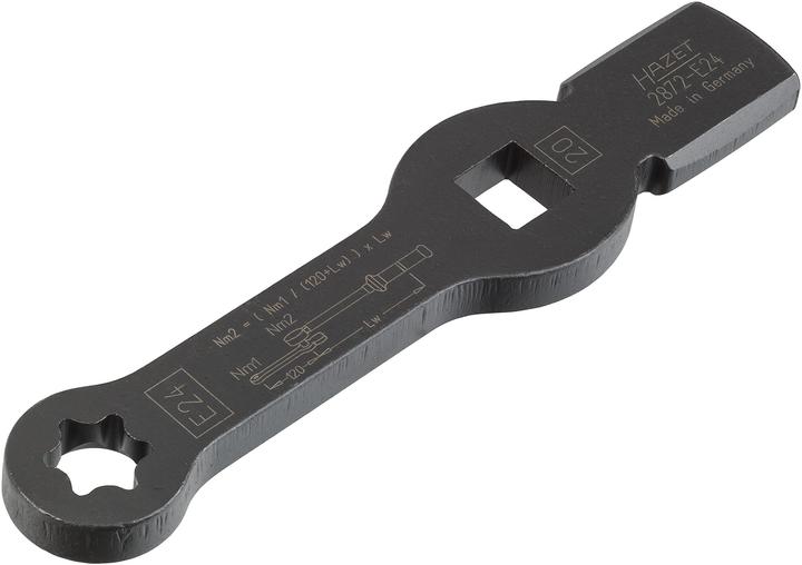 Produktbild HAZET TORX Schlag-Schlüssel ∙ mit 2 Schlagflächen 2872-E24 ∙ Vierkant20 mm (3/4 Zoll) ∙ Aussen TORX…