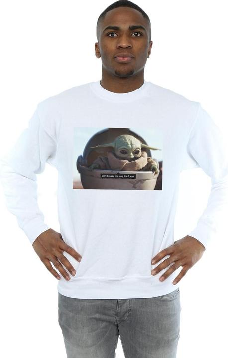 Actual product image Star Wars Mens The Mandalorian Don't Make Me Sweatshirt (XXL)