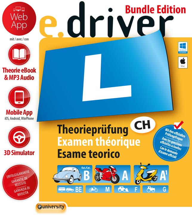 Produktbild eUniversity e.driver Web App Bundle Edition (PC/Mac) (D/F/I) (12 Monate)