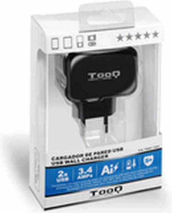 Immagine prodotto Tooq Technology CARGADOR PARED USB TQWC-1S02 2xUSB 3,4 A(TOTALE) AI-TECH NEGRO (17 W)