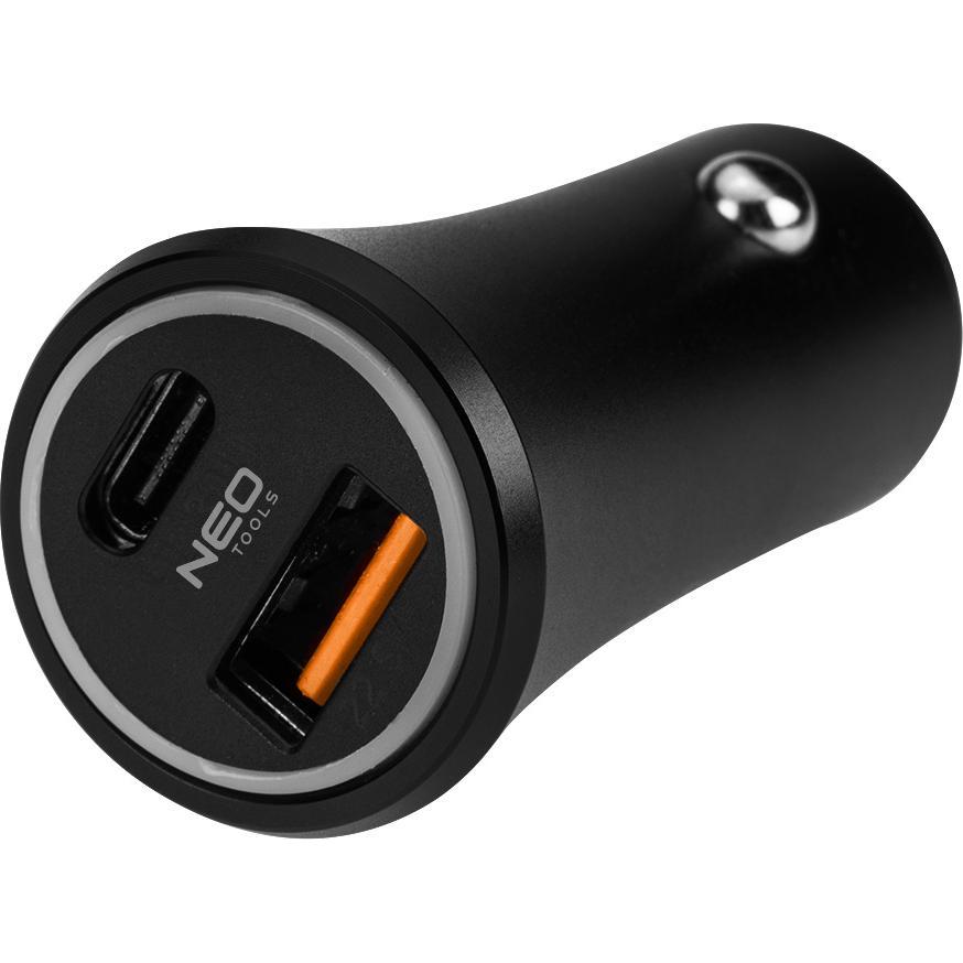 Neo Auto-Ladegerät mit zwei Anschlüssen, Adattatore per auto