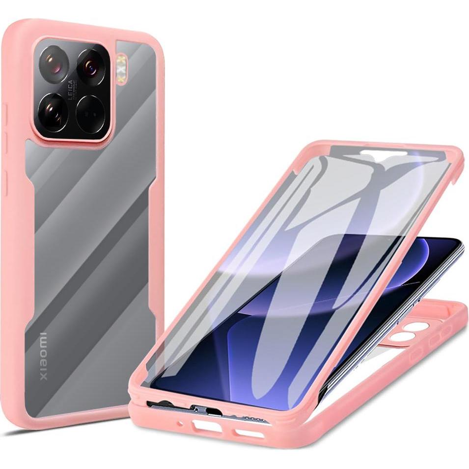Techsuit - ColorVerse 360 Series + Screen Protector - Xiaomi 15 Pro - Pink (Xiaomi 15 Pro), Cover smartphone, Pink