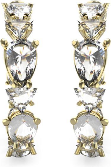 Actual product image Guess 34MM IN AND OUT CRYSTALS HOOPS earrings (Stainless steel)