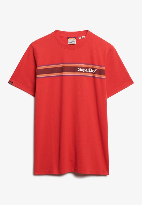 Actual product image Superdry Venue Logo Stripe Relaxed Tee (S)