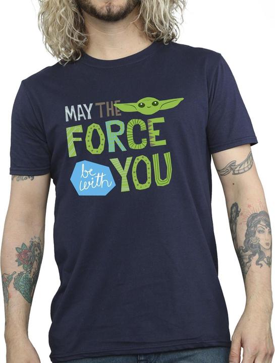 Immagine prodotto Star Wars The Mandalorian May The Force Be With You Maglietta Uomo (M)