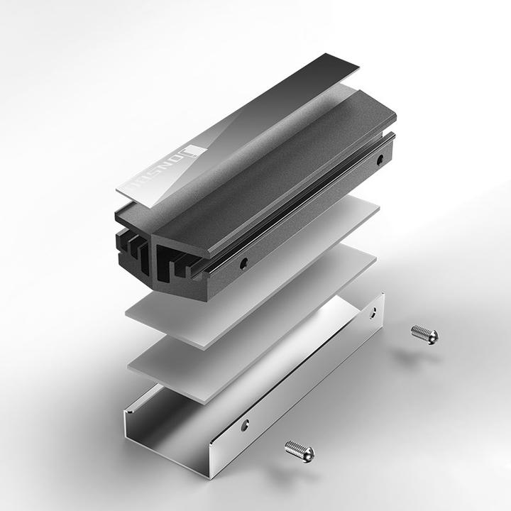 Actual product image Jonsbo M.2 SSD passive cooler
