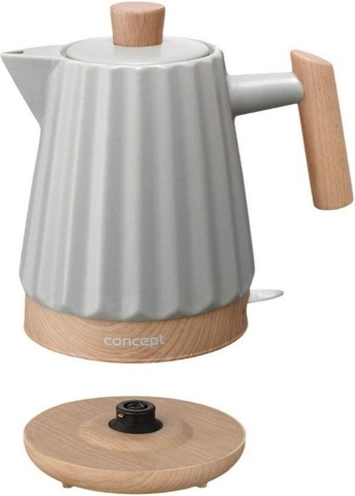 Produktbild Concept Czajnik elektryczny ceramiczny RK0091 szary (1.50 l)
