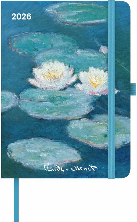Actual product image Claude Monet 2026 - Buchkalender - Taschenkalender - Kunstkalender - 16x22 (16 x 22 cm, Dutch, English, Italian, Spanish, French, German)