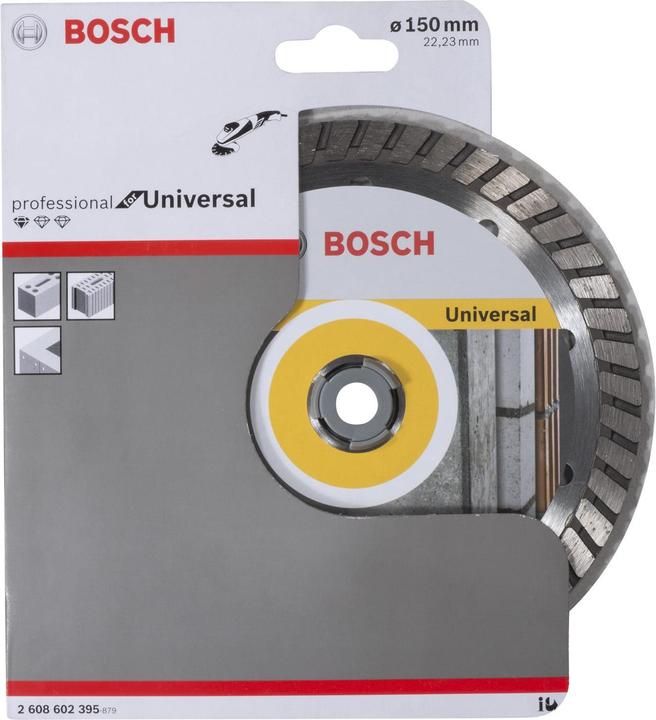 Produktbild Bosch Professional Zubehör Diamanttrennscheibe Standard for Universal Turbo, 150 x 22,23 x 2,5 x 10 mm